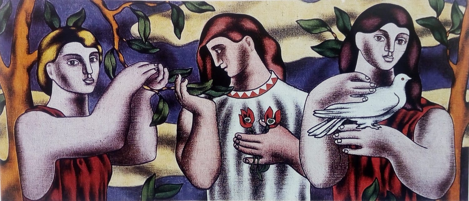 Joy of Living, 1951 78cm x 148cm canvas on oil See: • Neşet Günal (Science Art Gallery Publications, 1996), page: 31